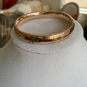 20 ct Rose Gold Filled STAMPED bangle bracelet
